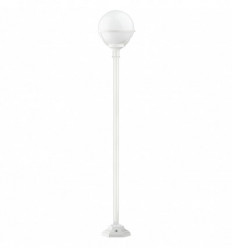 Luminaire sur Mat de forme forme - Pôle classique CLIC-CLAC GLOBO IP43 E27 42W - mat coloris Blanc- hauteur 182 cm