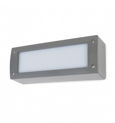 Eclairage mural saillie DEVON IP66 LED 3W - 380lm/395lm/415lm CRI80 - CCT 3000K/4000K/6500K gris- LARGEUR 300 * 120 MM-IK10