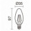 Lampe LED FILAMENT E14 LED Bulb 4W - 470 lumens - 2700K- hauteur 97 mm