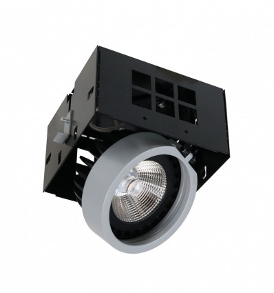 Spot encastrable Cardan LED COB 17 W 2210 lumens - 3000 k -AR111 - ATOLON- 28° - Coloris Gris