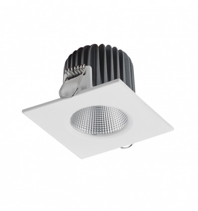 SPOT Encastré carré - au plafond NIX IP44 LED COB 8W 3000K Blanc angle de 40°