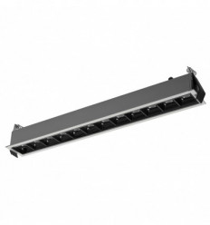 Encastré au plafond LED SMD 25W 4000K gris - 2655 lms - LONGUEUR 650 MM