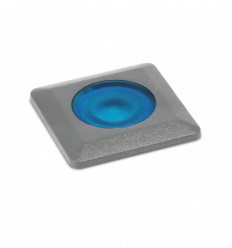 Balise de sol encastrée carrée- faisceau lumineux bleu- fixation en mural ou sol RAIN IP67 G9 LED Bulb 1.70W 3000K -Gris