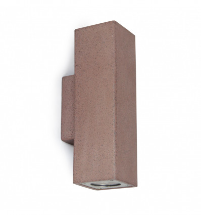 Applique STONE en béton - up and down - IP65 -GU10 2x12W - coloris corten