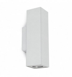 Applique STONE en béton - idéal pour votre extérieur avec son indice IP65 -GU10 2x12W - coloris BLANC