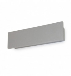 Applique en béton STONE rectangulaire - IP65-IK08- LED SMD 12W -2*475 lumens -3000K -coloris gris NATUREL - Longueur 40 cm