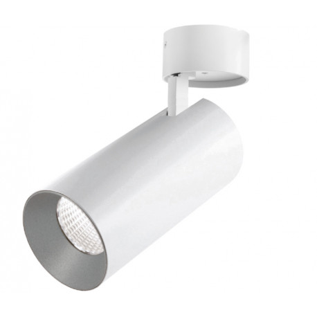 Spot fixation en saillie HIDRA LED COB 18 W 1575 lumens CRI80 3000K -angle 30º- coloris blanc extérieur et GRIS 