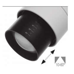 spot sur rail ENIGMA LED COB 35W 4000K BLANC angle réglable de 10 à 60 degrés