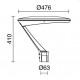 Lanterne extérieure idéal résidentiel VENT IP66 LED SMD 35.50W 5770lm CRI80 3000K 95º - IP66 - IK08