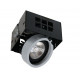 Spot encastrable Cardan LED COB 17 W 2180 lumens - 3000 k -AR111 - ATOLON- Coloris Noir