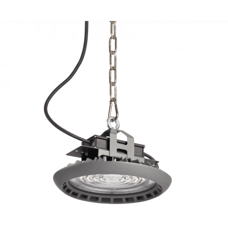 Lampe gamelle industrielle - Suspension LAUTAN IP65 1-10V LED SMD 100W 16000lm(14030lm) CRI80 4000K 90º Anthracite