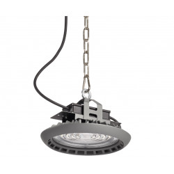 Lampe gamelle industrielle Suspension LAUTAN IP65 1-10V LED SMD 150W 23020lm(20458lm) CRI80 6500K 90º Anthracite