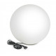 Lampe ronde diamètre 40 cm Ballon IP55 E27 25W Blanc- câble fourni pour le brancher, longueur de 2 m