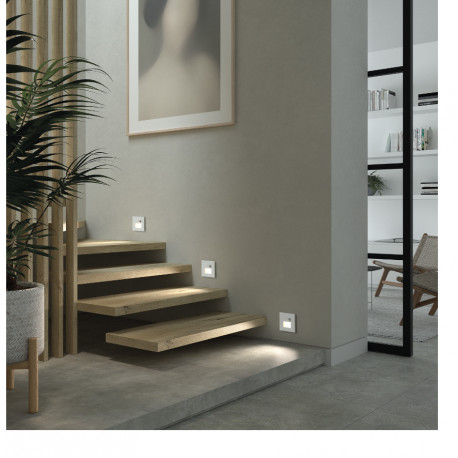 COVER-Balisage spécial escalier ou couloir - éclairage mural LED Encastrable avec détecteur crépusculaire PIR