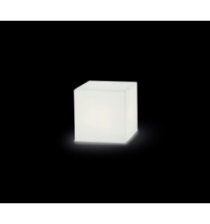 Lampe extérieure carrée 43 cm Block IP55 E27 blanc- câble fourni pour le brancher, longueur de 2 m- 430 *430 mm