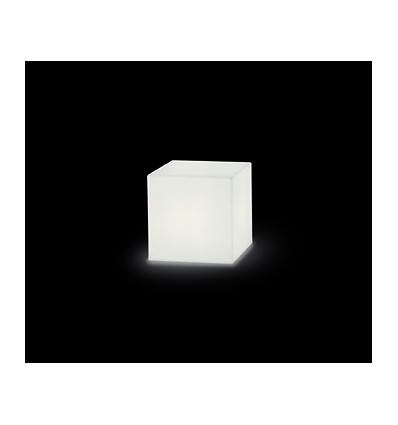 Lampe extérieure carrée 43 cm Block IP55 E27 blanc- câble fourni pour le brancher, longueur de 2 m- 430 *430 mm